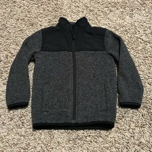 Children’s Place grey/black fleece jacket